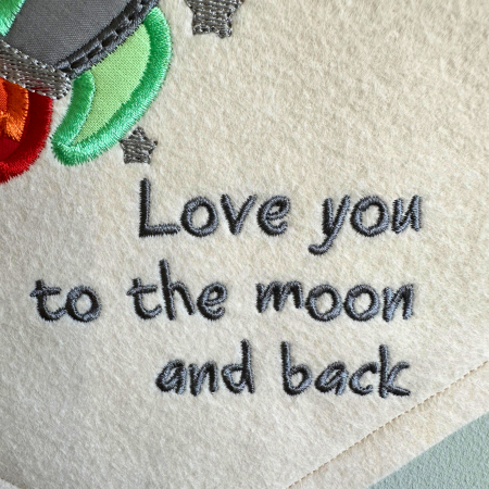 Love you to the moon and back wall hanging flag, space decor, rocket banner, nursery/bedroom decor