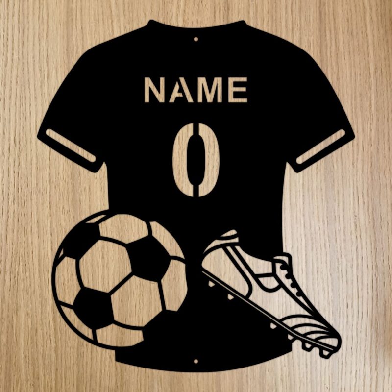 Personalised Steel Football Shirt Plaque
