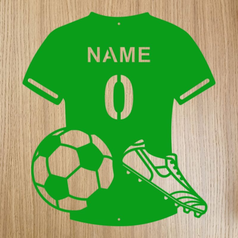 Personalised Steel Football Shirt Plaque