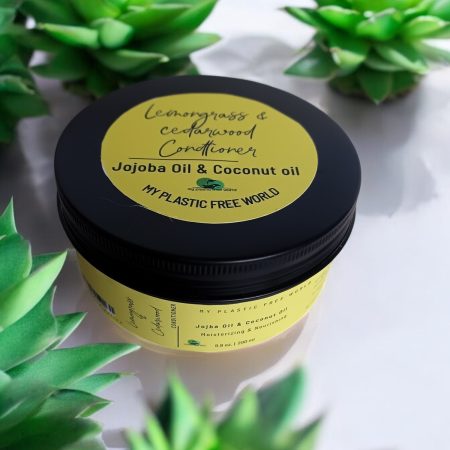 Lemongrass & Cedarwood Conditioner With Coconut Oil Vegan, Plastic Free, Toxin Free