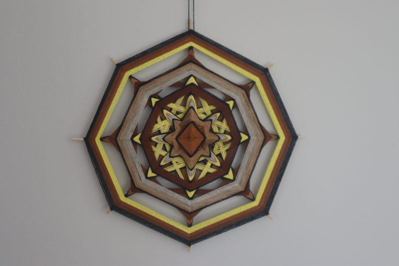 Ojos de Dios 'Echoes in the Sand'/ Handcrafted Mandala/ Birthday gift/ Spiritual present
