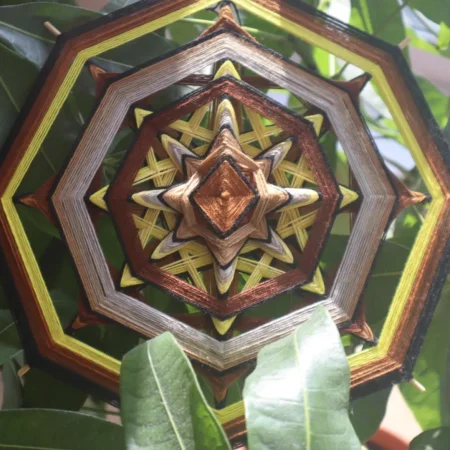 Ojos de Dios 'Echoes in the Sand'/ Handcrafted Mandala/ Birthday gift/ Spiritual present