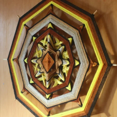 Ojos de Dios 'Echoes in the Sand'/ Handcrafted Mandala/ Birthday gift/ Spiritual present