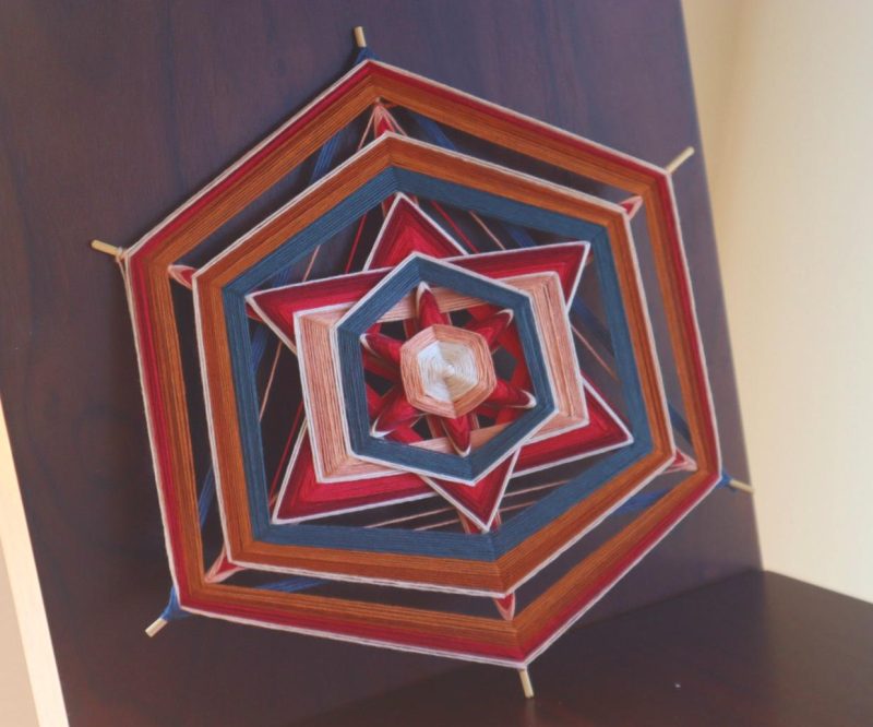 Ojos de Dios 'Cosmic Bloom'/ Handcrafted Mandala/ Birthday gift/ Spiritual present