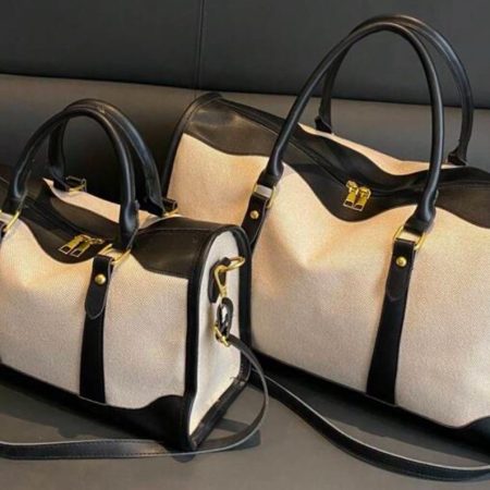 Canvas Duffle Bag, Personalised, 2 Colours, 2 Sizes