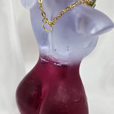 breast cancer awareness statue torso figure