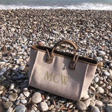 Large Personalised Tote Bag, choice of 3 colours