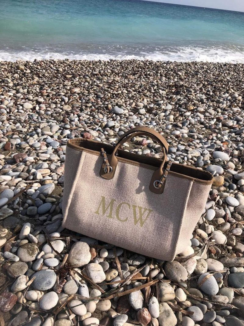 Large Personalised Tote Bag, choice of 3 colours