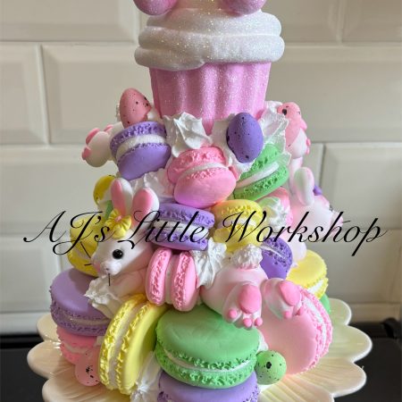 Macaron Tower Centrepiece Handmade from Foam Clay