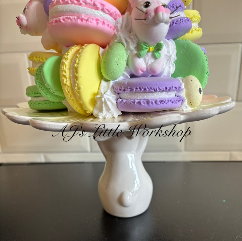Macaron Tower Centrepiece Handmade from Foam Clay