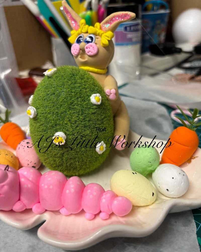 Easter Bunny and Friendly Caterpillar