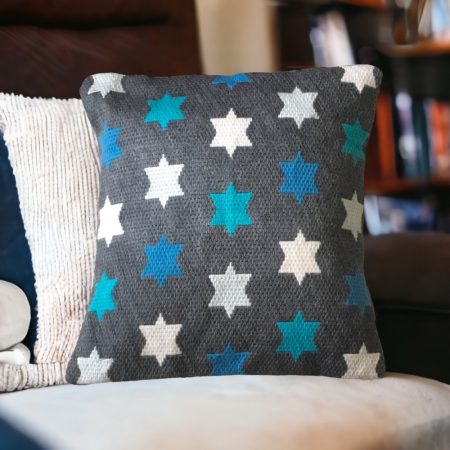 Decorative Bargello needlepoint cushion