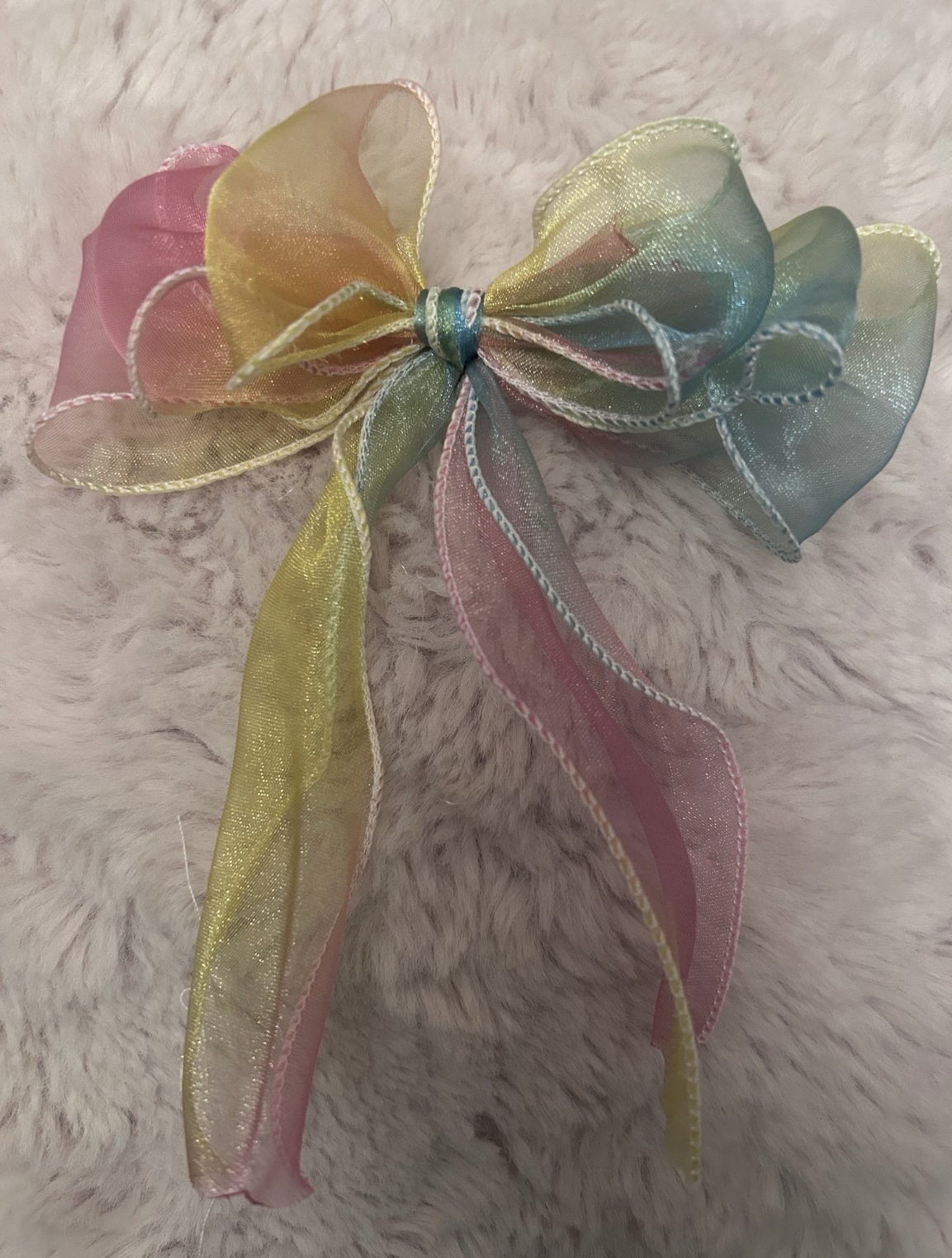 Organza hair clip