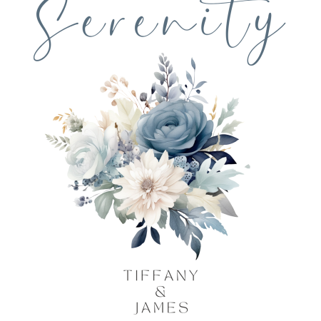 Wedding Table Numbers - Blue Serenity - Set of 10