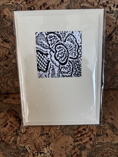 Handmade Unique Card, Monochrome, Eco Friendly Sustainable Greeting Card