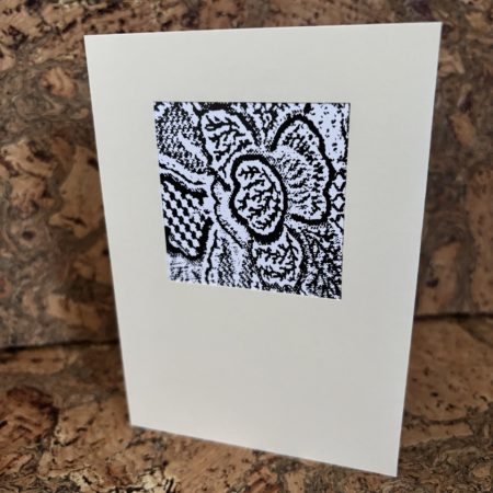 Handmade Unique Card, Monochrome, Eco Friendly Sustainable Greeting Card