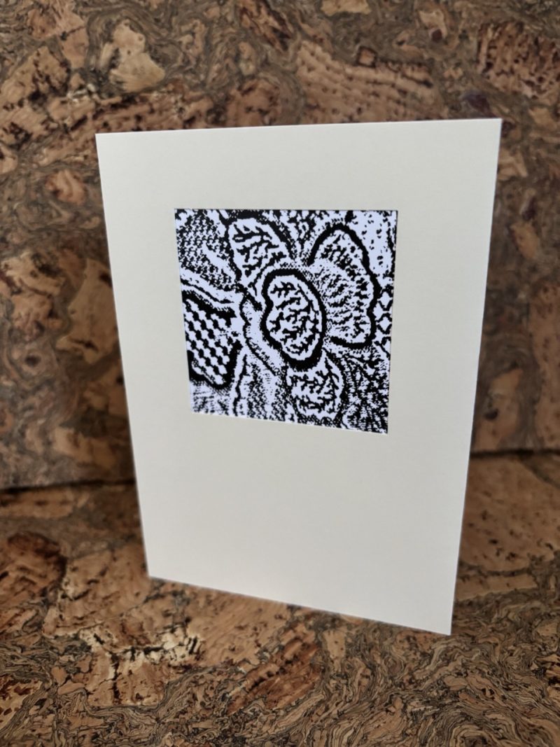 Handmade Unique Card, Monochrome, Eco Friendly Sustainable Greeting Card