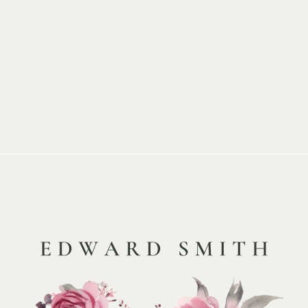 Wedding Name Place Cards - Enchanted Pink