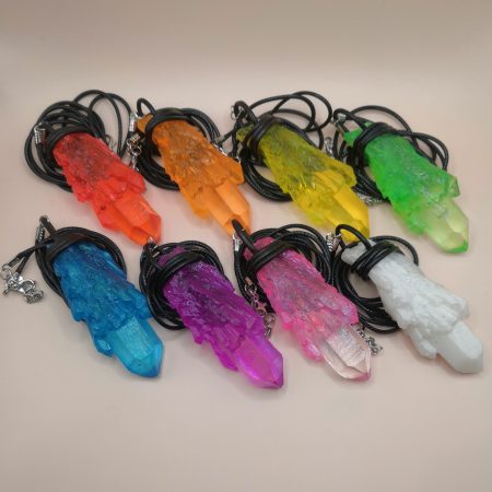 Arcane Artefacts: Delver's Shards - crystal resin pendant | UV, glow | LARP, cosplay