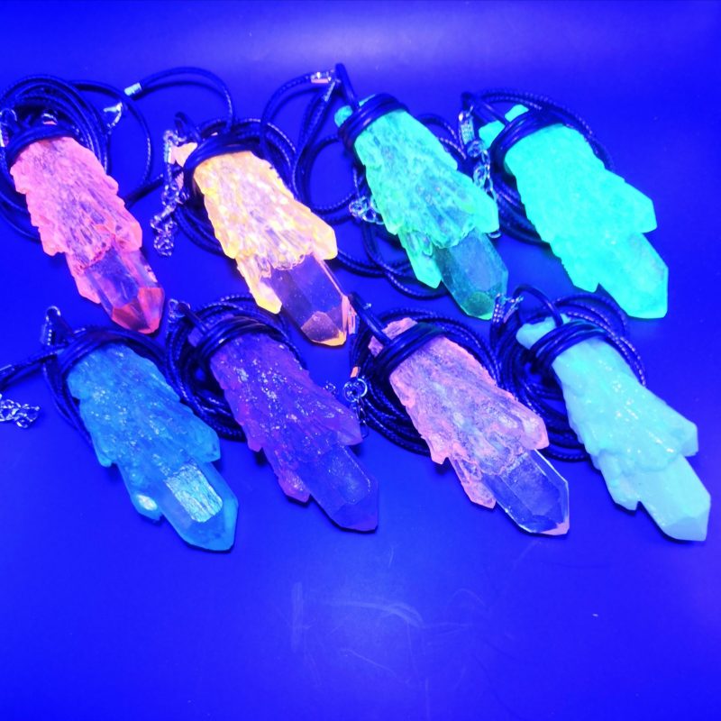 Arcane Artefacts: Delver's Shards - crystal resin pendant | UV, glow | LARP, cosplay