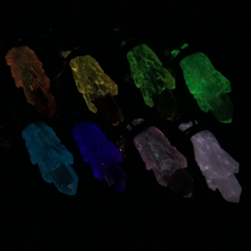 Arcane Artefacts: Delver's Shards - crystal resin pendant | UV, glow | LARP, cosplay