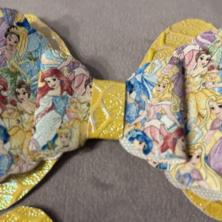 Handmade princess hair bow clips