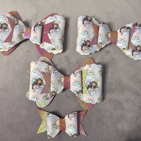 Handmade fairy hair bow clips