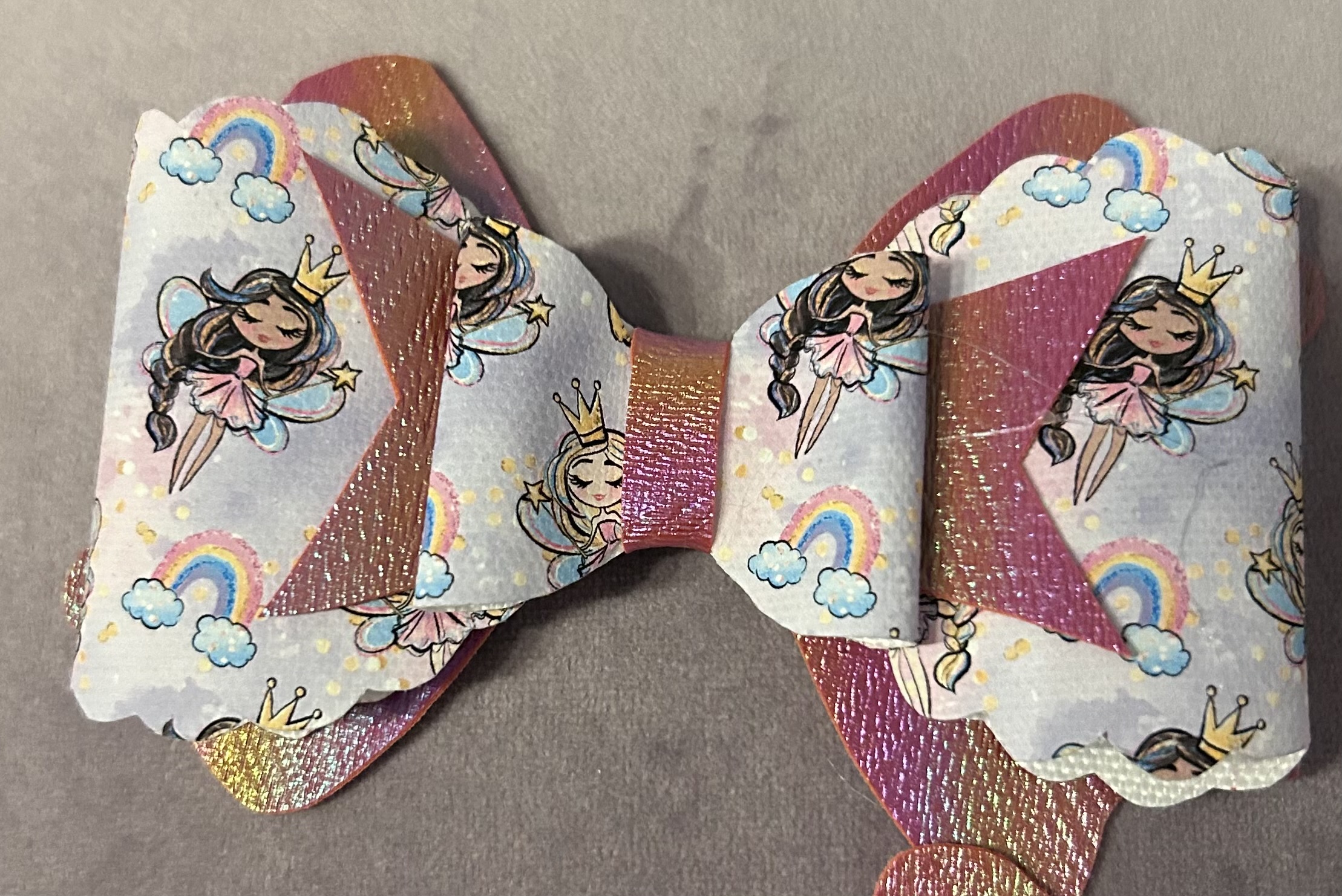 Handmade fairy hair bow clips
