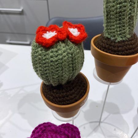 Handmade Crochet Cacti in Pots, Crochet Gifts, Crochet Cactus, Crochet Succulents