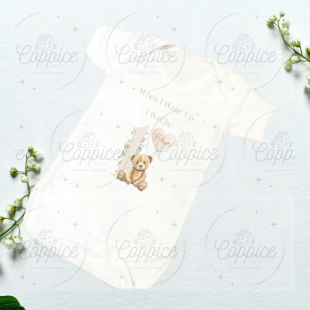 When I Wake Up, Teddy infant bodysuit