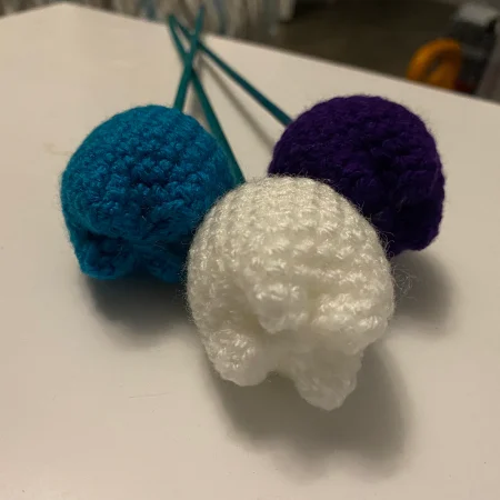 Handmade Stuffed crochet Tulips, Letterbox Gift, Letterbox tulips, Crochet Tulips, Crochet Gift