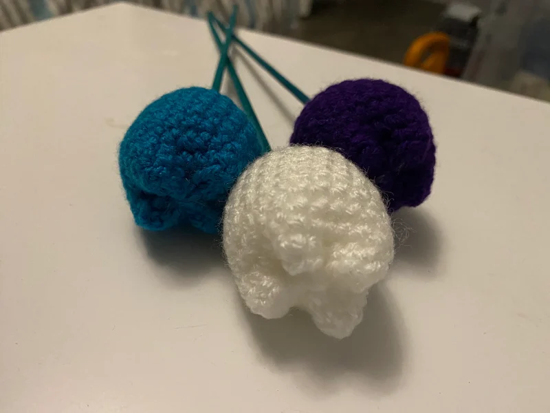 Handmade Stuffed crochet Tulips, Letterbox Gift, Letterbox tulips, Crochet Tulips, Crochet Gift