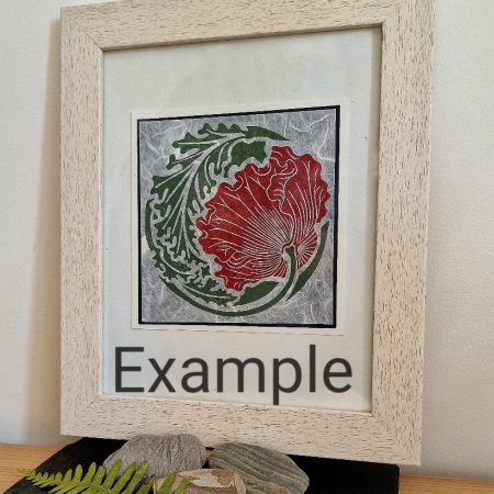 Set of 2 Spring Flower Lino Print Cards - Image 5