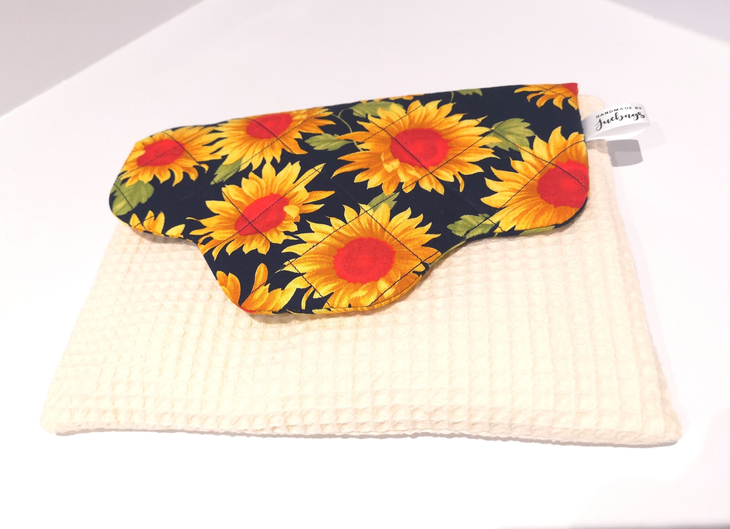 Sunflower fabric quilted bag