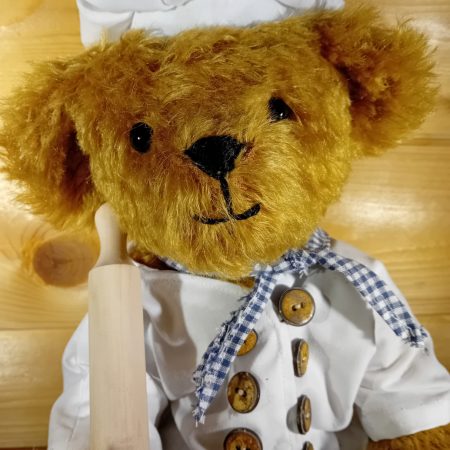 Hand-sewn Mohair Teddy Bear Gordon the Chef