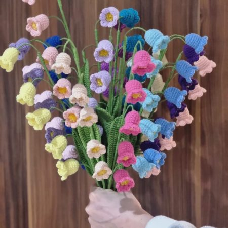 Handmade Crochet Bluebells - Nature - Inspired Floral Decor - available in 14 colours