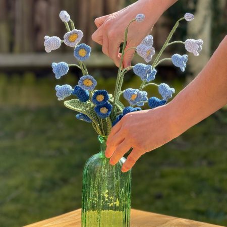 Handmade Crochet Bluebells - Nature - Inspired Floral Decor - available in 14 colours