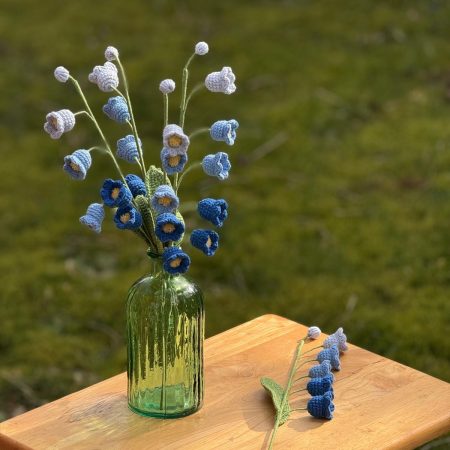 Handmade Crochet Bluebells - Nature - Inspired Floral Decor - available in 14 colours