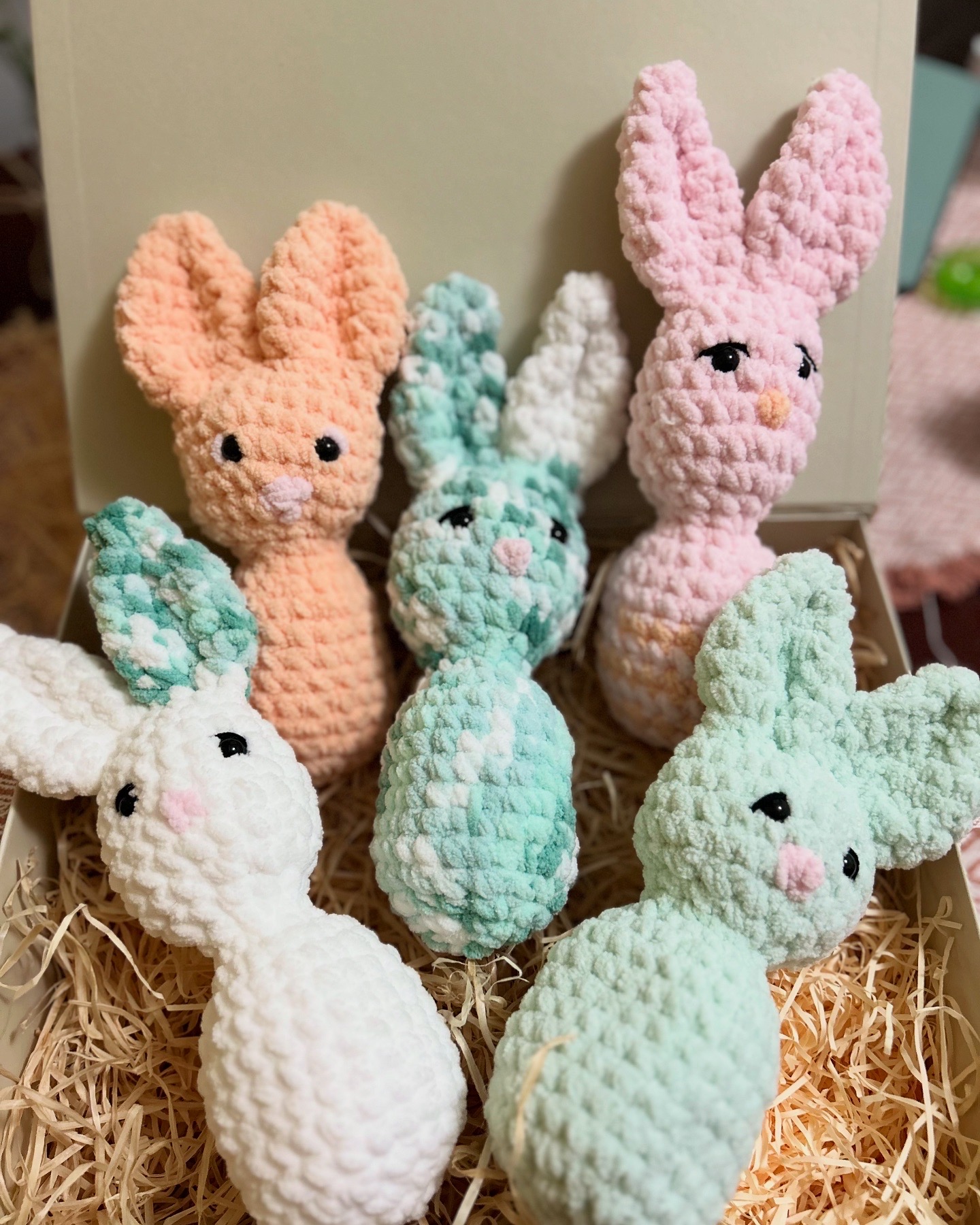 Handmade Soft Plush Crochet Easter Bunny – Adorable Cuddle Toy