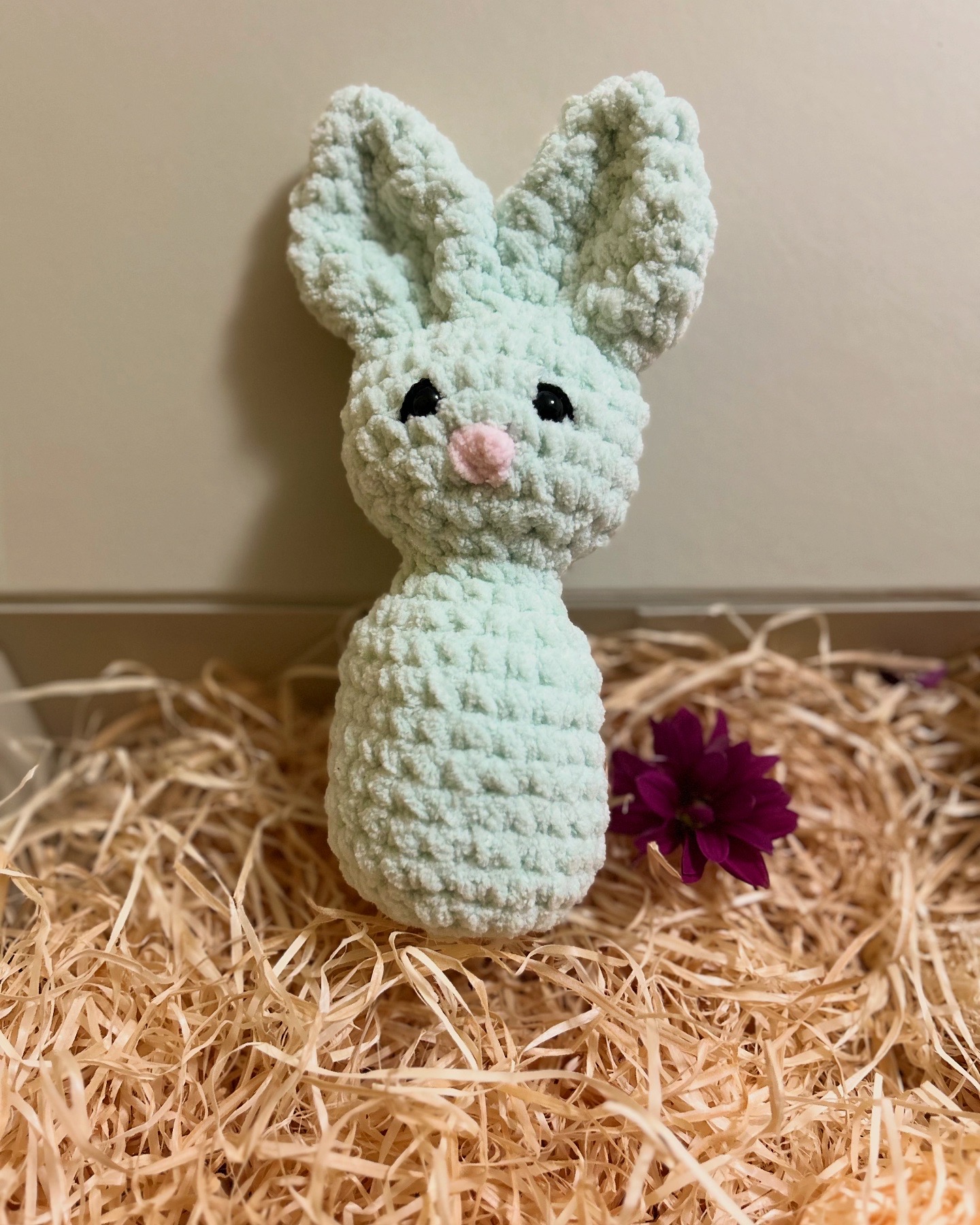 Handmade Soft Plush Crochet Easter Bunny – Adorable Cuddle Toy