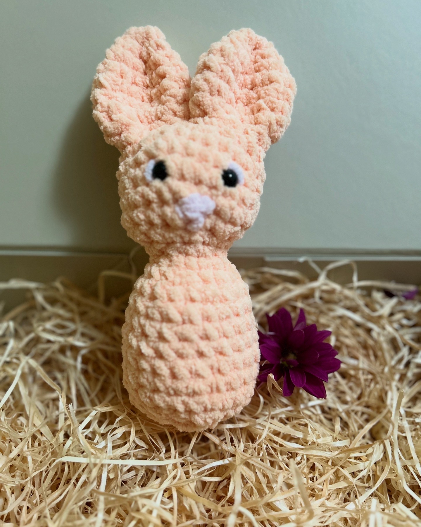 Handmade Soft Plush Crochet Easter Bunny – Adorable Cuddle Toy