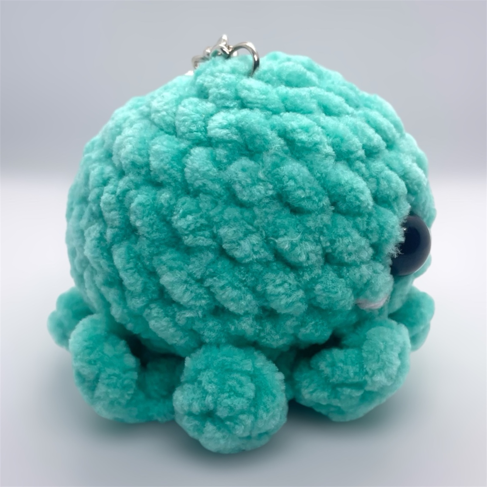 Aqua Octopus Crochet Keyring/Bag Charm