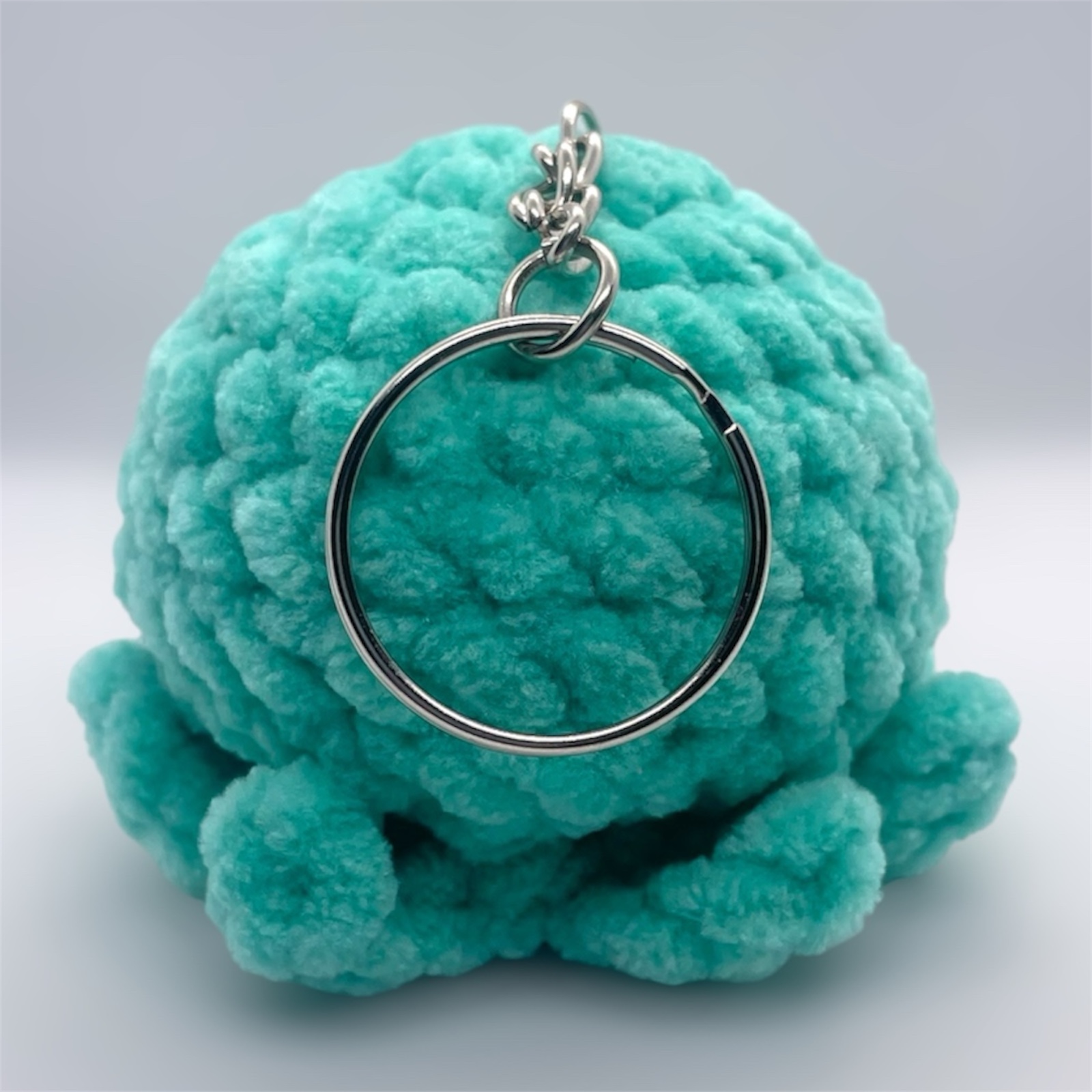 Aqua Octopus Crochet Keyring/Bag Charm