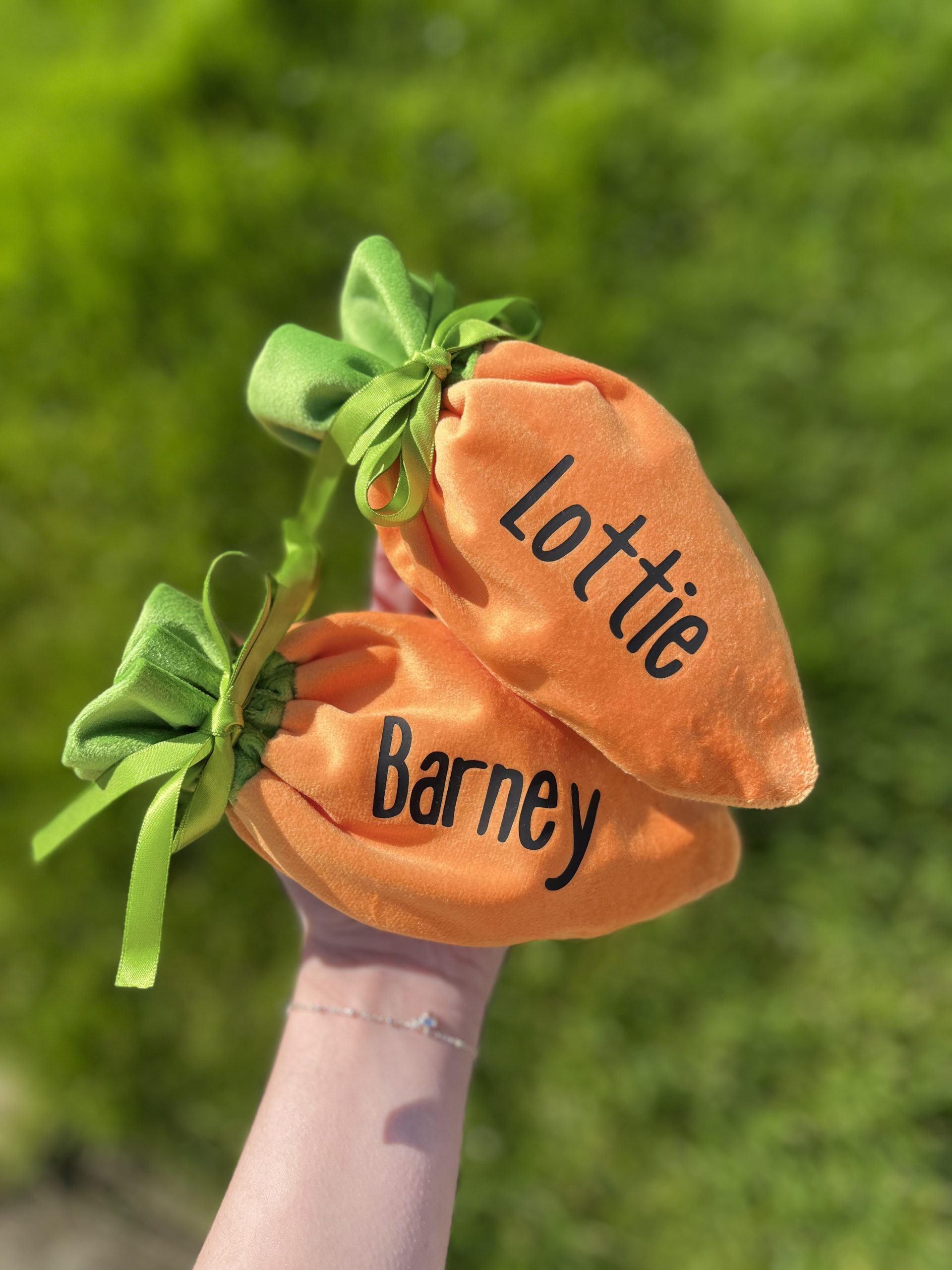 Personalised Easter Carrot Gift Bag