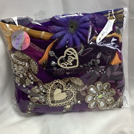 Sari fabric scrap pack