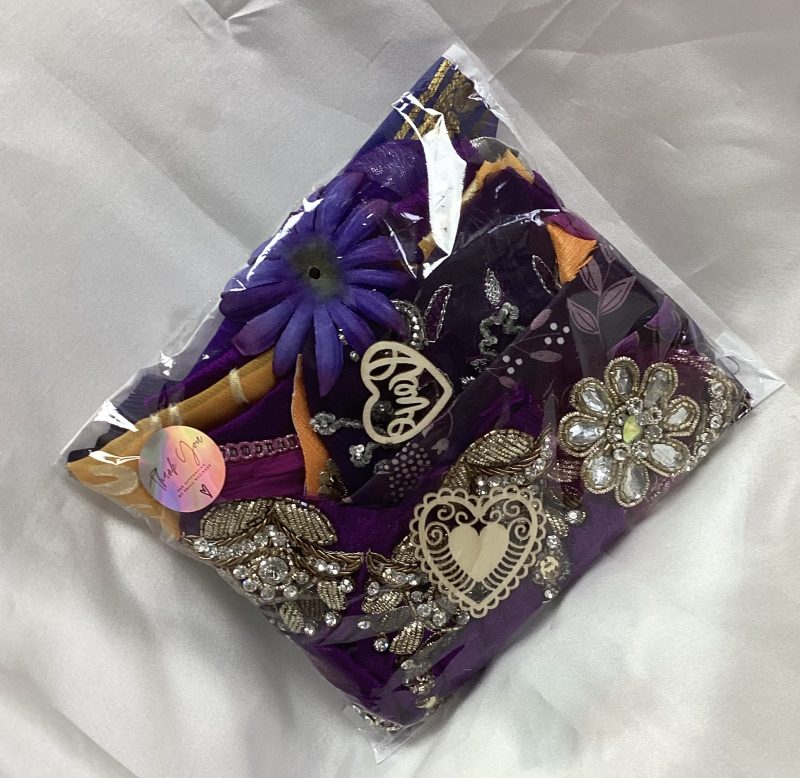 Sari fabric scrap pack
