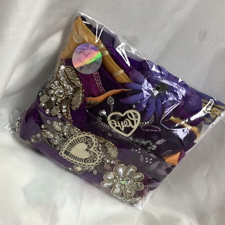 Sari fabric scrap pack