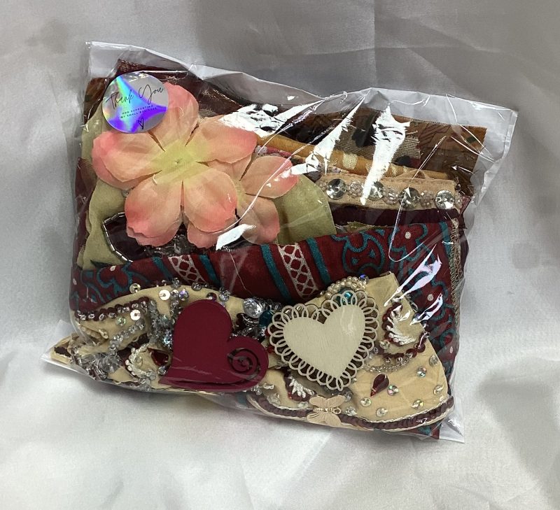 Sari fabric scrap packs