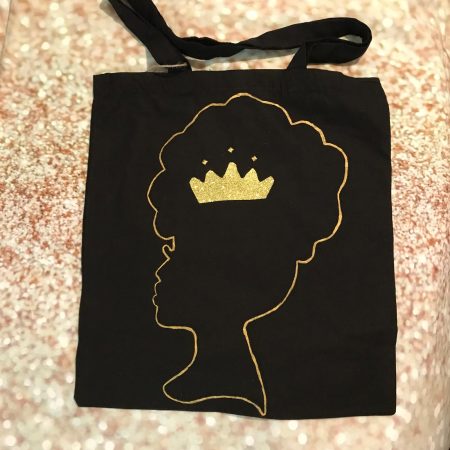Face design Tote bags