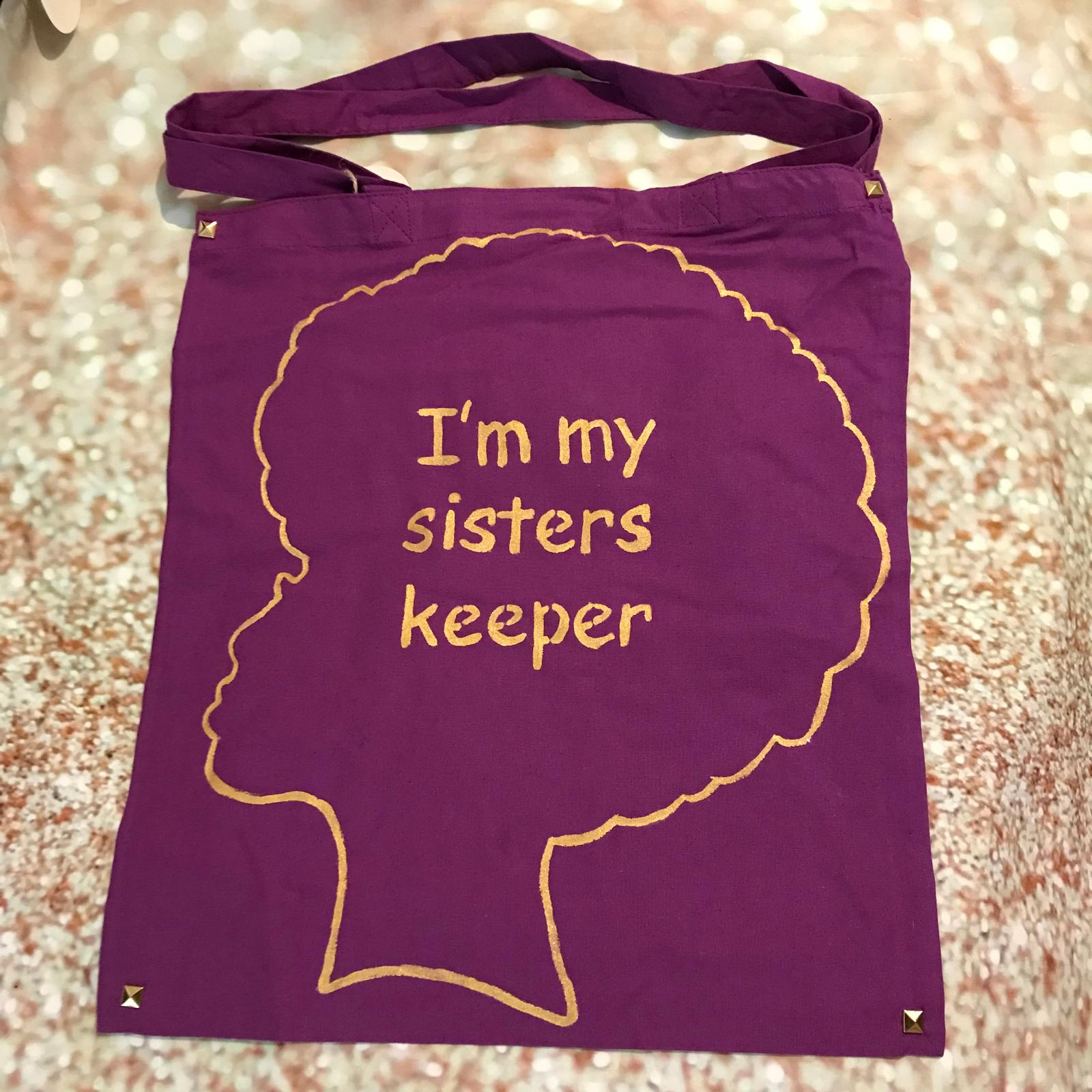 Face design Tote bags
